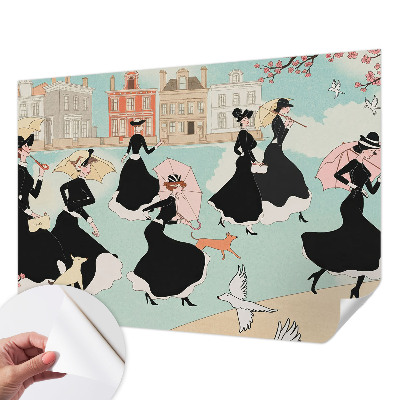 Papel de parede autocolante Mulheres caminhando