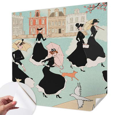 Papel de parede autocolante Mulheres caminhando