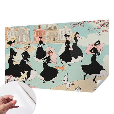 Papel de parede autocolante Mulheres caminhando