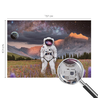 Papel de parede para criança com paisagem cósmica