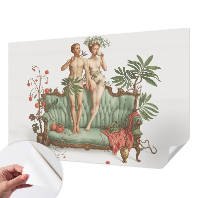 Papel de parede infantil com padrão de elegância misteriosa