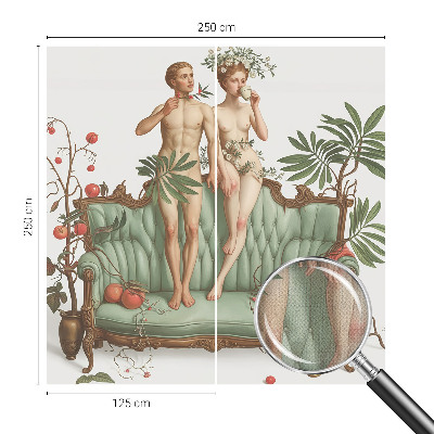 Papel de parede infantil com padrão de elegância misteriosa