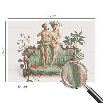 Papel de parede infantil com padrão de elegância misteriosa