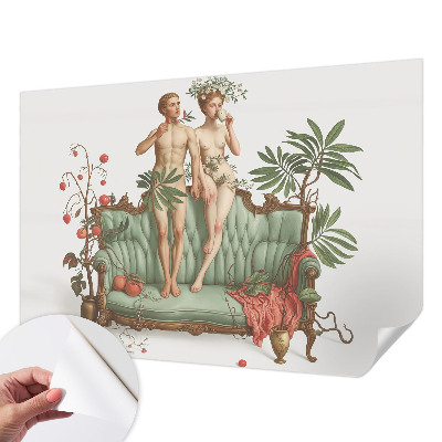 Papel de parede infantil com padrão de elegância misteriosa
