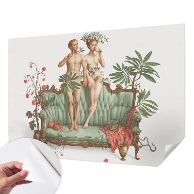Papel de parede infantil com padrão de elegância misteriosa