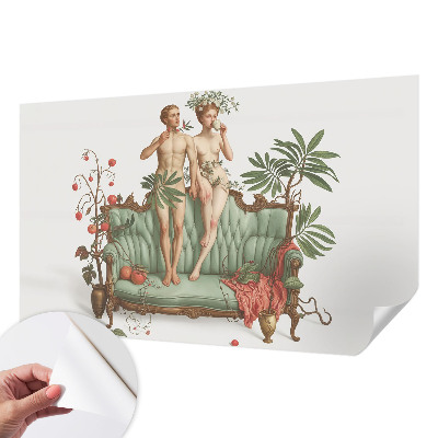 Papel de parede infantil com padrão de elegância misteriosa