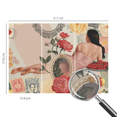 Autocolante de parede fotográfico Elegância floral