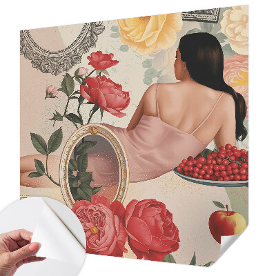 Autocolante de parede fotográfico Elegância floral