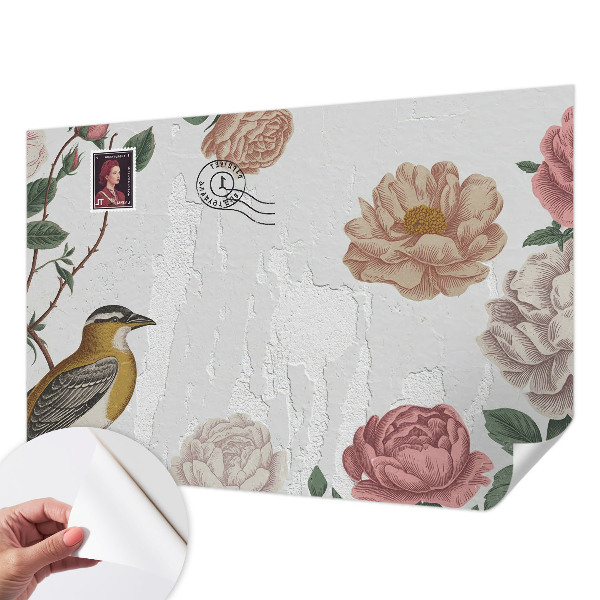 Papel de parede 3D Flores vintage