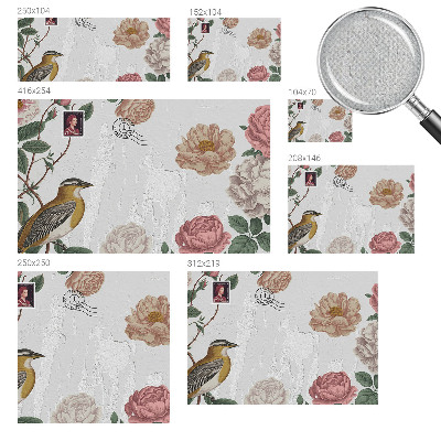 Papel de parede 3D Flores vintage