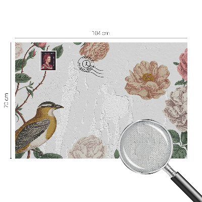Papel de parede 3D Flores vintage
