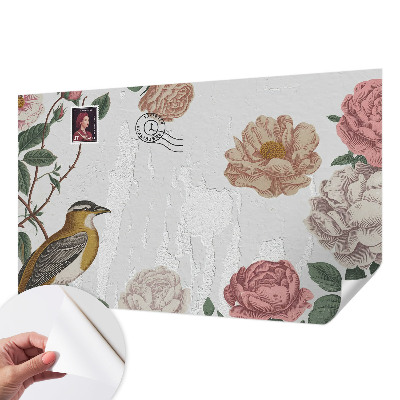 Papel de parede 3D Flores vintage