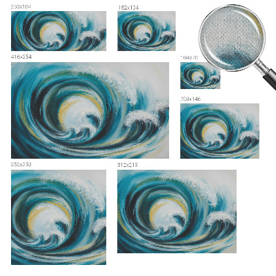 Papel de parede autocolante para quarto Onda do mar