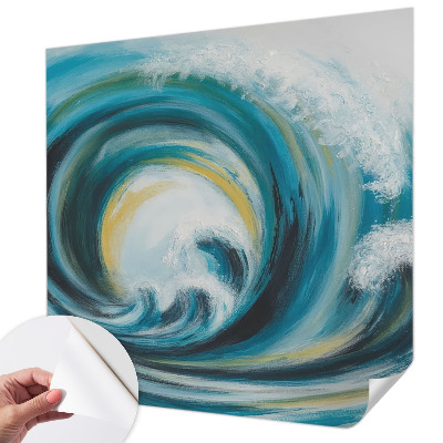 Papel de parede autocolante para quarto Onda do mar