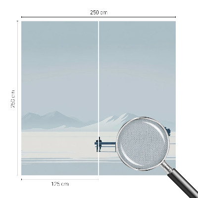 Papel de parede para criança Paisagem minimalista