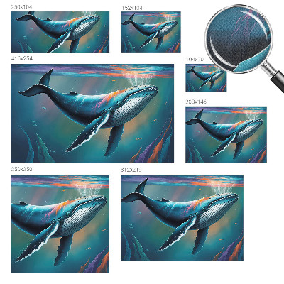 Papel de parede autocolante para sala Gigante marinho