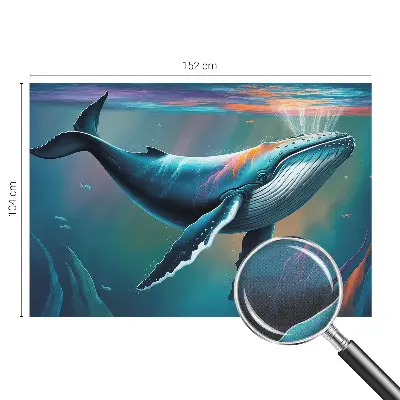 Papel de parede autocolante para sala com estampa de gigante marinho