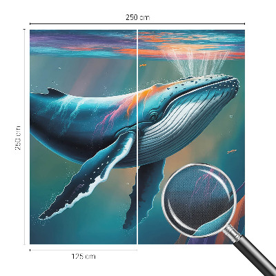 Papel de parede autocolante para sala Gigante marinho