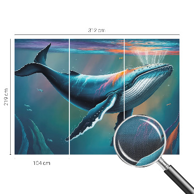 Papel de parede autocolante para sala Gigante marinho