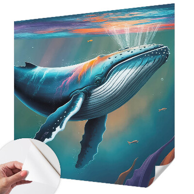 Papel de parede autocolante para sala Gigante marinho