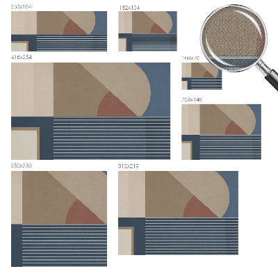 Papel de parede autocolante Geometria harmoniosa