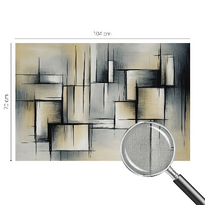 Papel de parede autocolante para sala Geometria abstrata