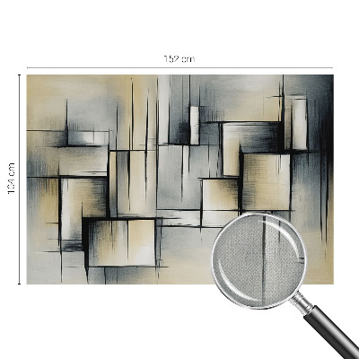Papel de parede autocolante para sala Geometria abstrata