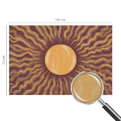 Papel de parede para criança com estampa de raios de sol
