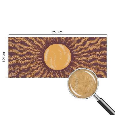 Papel de parede para criança com estampa de raios de sol