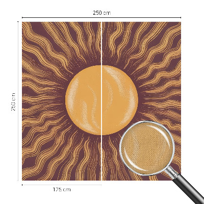Papel de parede para criança com estampa de raios de sol