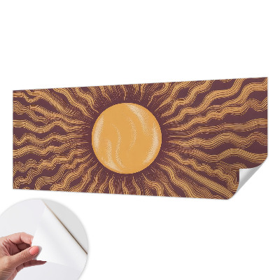 Papel de parede para criança com estampa de raios de sol