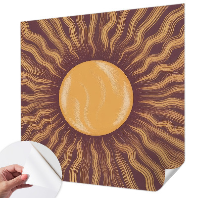 Papel de parede para criança com estampa de raios de sol