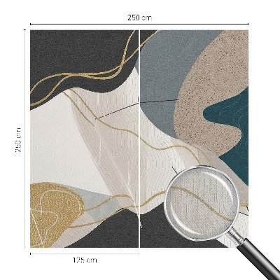 Papel de parede infantil Formas abstratas