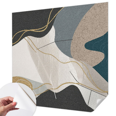 Papel de parede infantil Formas abstratas