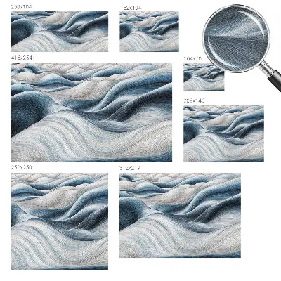 Papel de parede autocolante para sala com padrão de ondas suaves