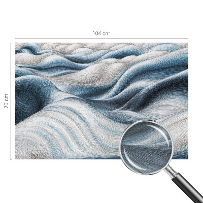 Papel de parede autocolante para sala Ondas suaves