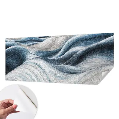 Papel de parede autocolante para sala com padrão de ondas suaves