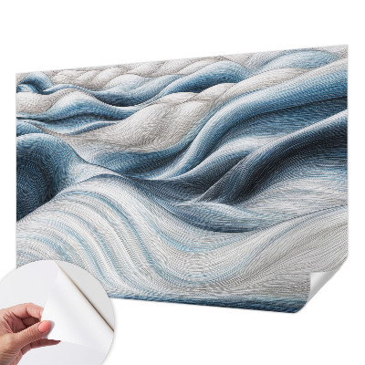 Papel de parede autocolante para sala Ondas suaves