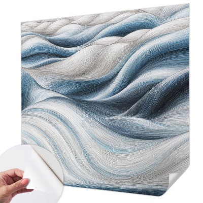 Papel de parede autocolante para sala Ondas suaves