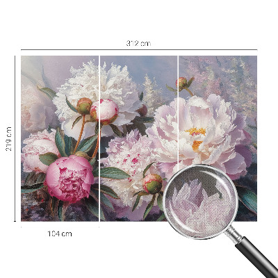 Autocolante de parede fotográfico Buquê de peônias