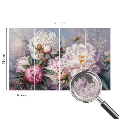 Autocolante de parede fotográfico Buquê de peônias