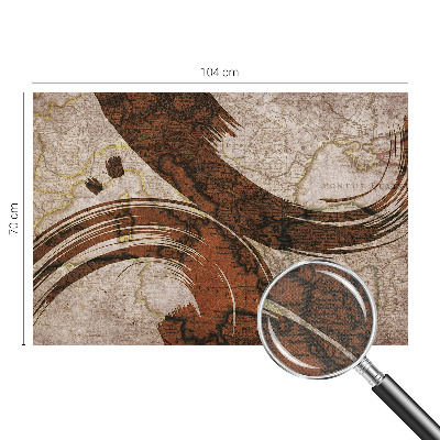 Papel de parede 3D Mapa artístico