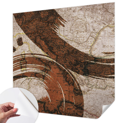 Papel de parede 3D Mapa artístico
