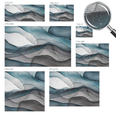 Papel de parede para criança Ondas coloridas