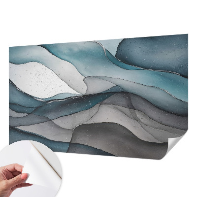 Papel de parede para criança Ondas coloridas