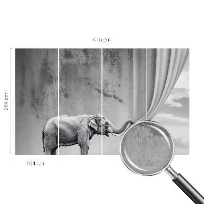 Autocolante de parede fotográfico Elefante surrealista