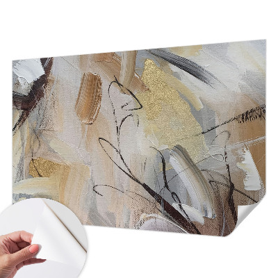 Papel de parede 3D com composição abstrata