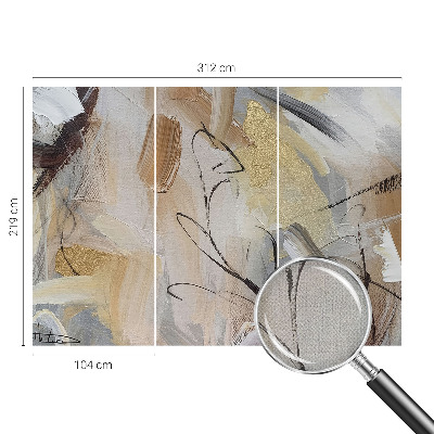Papel de parede 3D Composição abstrata