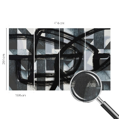 Papel de parede para criança Geometria expressiva