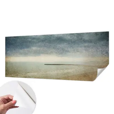 Papel de parede infantil com estampa de paisagem nostálgica